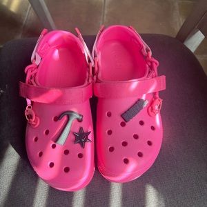Hot Pink Post Malone collector’s item Crocs, Size 9